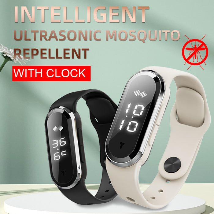 eThings  Ultrasonic Mosquito Repellent Bracelet Children Adult Household Mosquito Repellent Electronic Watch Pregnant Women