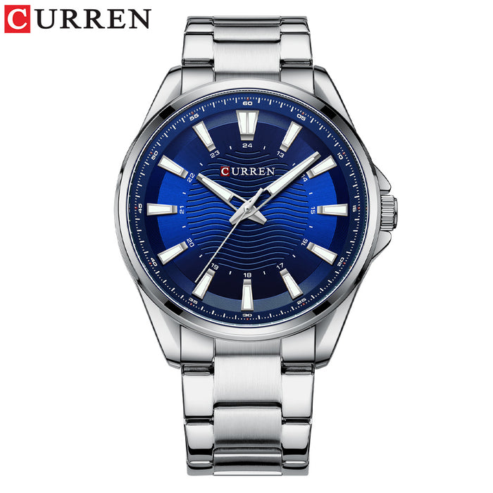 Reloj para Hombre Reloj de Negocios para Hombre Reloj con Correa de Acero Reloj de Cuarzo 