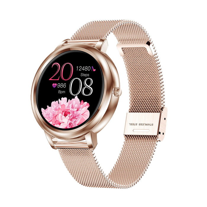 eThings New MK20 Smart Watch Full Touch Screen 39mm Diameter Women Smartwatch For Women And Girls Compatible With Android And Ios