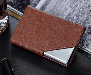 Itapkris Business ID Credit Card Holder For Women Men Fashion Brand Metal Aluminum Card Case PU Leather Porte Carte