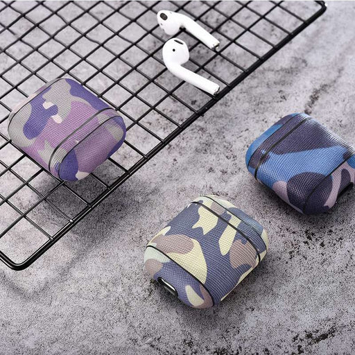 eThings Camouflage Leather Earphone Case For Apple Airpods Airpod Accessories Dust-proof Protective Cover Bluetooth Headphone Case Decor - eZthings USA WE SORT ALL THE CRAZIEST GADGETS, GIZMOS, TOYS & TECHNOLOGY, SO YOU DON'T HAVE TO.