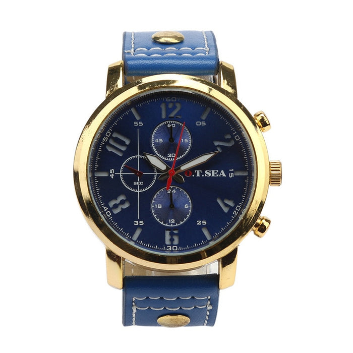 OTSEA Relojes de moda para hombre, reloj deportivo militar informal, reloj de pulsera analógico de cuarzo 