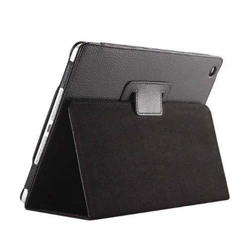 Para Apple ipad 2 3 4 funda Auto Flip Litchi PU Funda de cuero para nuevo ipad 2 ipad 4 soporte inteligente funda tipo libro