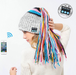 Winter Warm Knit Bluetooth Beanie with Wireless Headphone Headset Speakers & Mic Rechargeable Battery Hands Free for Outdoor Sport for Women Teens Girls - eZthings USA WE SORT ALL THE CRAZIEST GADGETS, GIZMOS, TOYS & TECHNOLOGY, SO YOU DON'T HAVE TO.