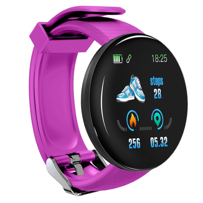 Reloj inteligente Bluetooth para hombre, reloj inteligente redondo con presión arterial, reloj para mujer, rastreador deportivo resistente al agua, WhatsApp para Android Ios 