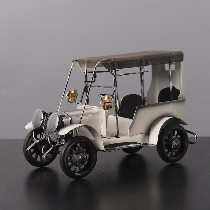 Adornos de coche clásicos de hierro Retro, modelo de coche de escritorio creativo para el hogar, adornos decorativos de Metal, manualidades