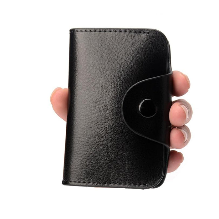 Genuine Leather Card Wallet for Men and Women Cowhide Business Card Holder Credit Card Purse