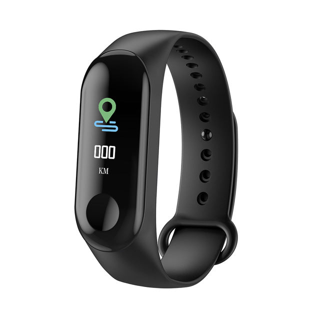 eThings M3 Plus Pantalla IPS a color Pulsera deportiva inteligente IP68 Rastreador de actividad de oxígeno y presión arterial a prueba de agua para hombres y mujeres