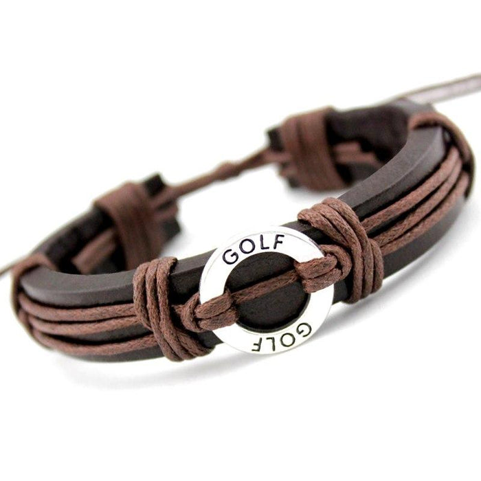 Basketball Football Soccer Softball Volleyball Leather Bracelets