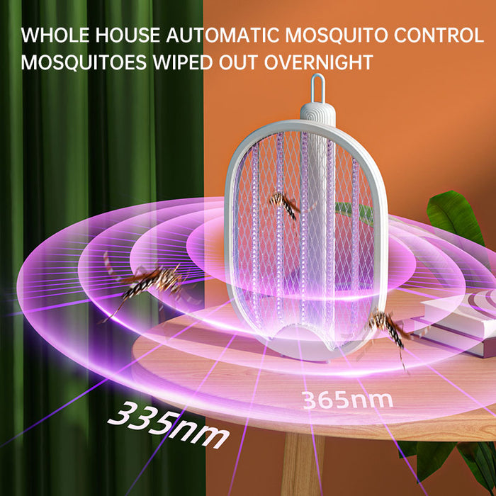 Matamosquitos eléctrico plegable, matamosquitos de doble propósito con descarga eléctrica, matamosquitos USB, lámpara para mosquitos