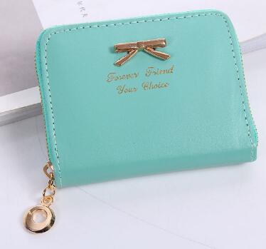 New Fashion Design Women Coin Case Cute Hot Wallet Bifold Short Mini Zipper Around Purse PU Leather Good Quality Coin Pouch