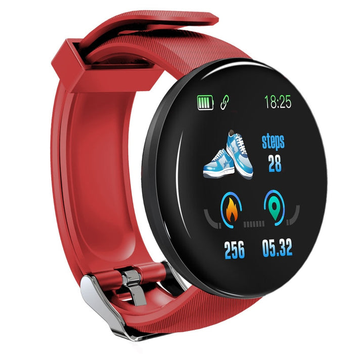 Reloj inteligente Bluetooth para hombre, reloj inteligente redondo con presión arterial, reloj para mujer, rastreador deportivo resistente al agua, WhatsApp para Android Ios 