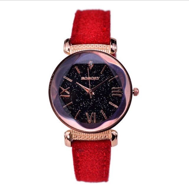 Gogoey marca oro rosa relojes de cuero mujeres señoras vestido casual reloj de pulsera de cuarzo reloj mujer go4417 