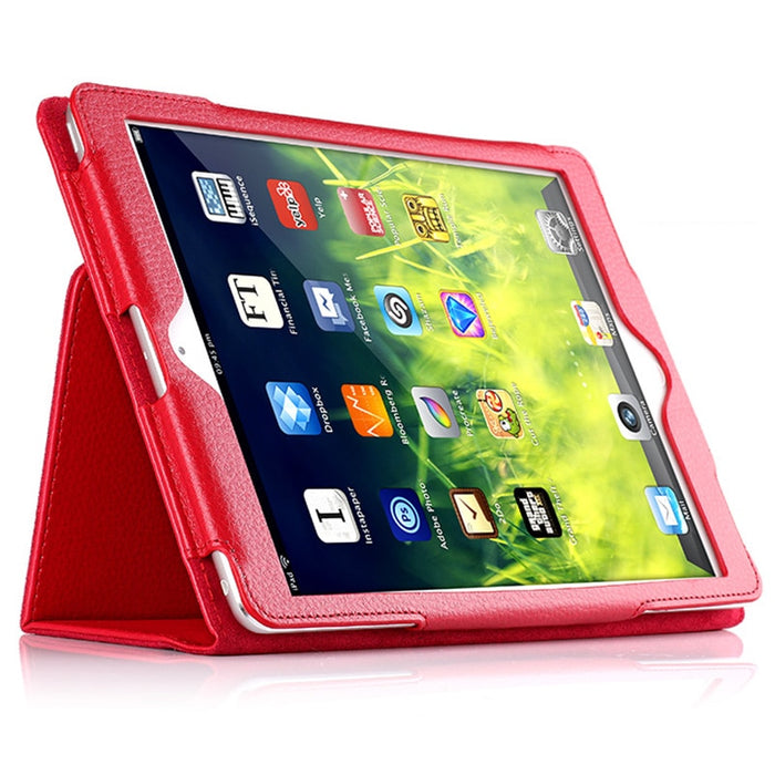 Para Apple ipad 2 3 4 funda Auto Flip Litchi PU Funda de cuero para nuevo ipad 2 ipad 4 soporte inteligente funda tipo libro