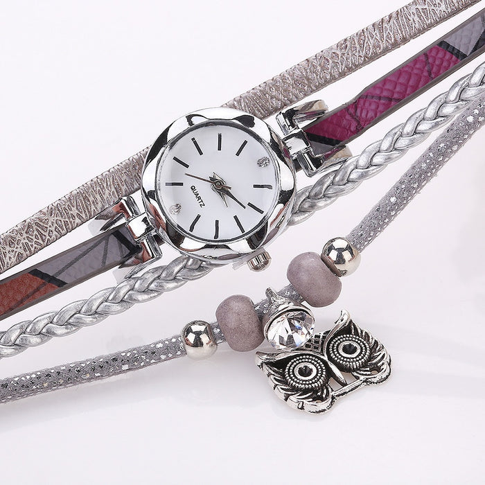 Lindo reloj de joyería para mujer, pulseras Vintage de moda, relojes, lindo reloj colgante de Metal 