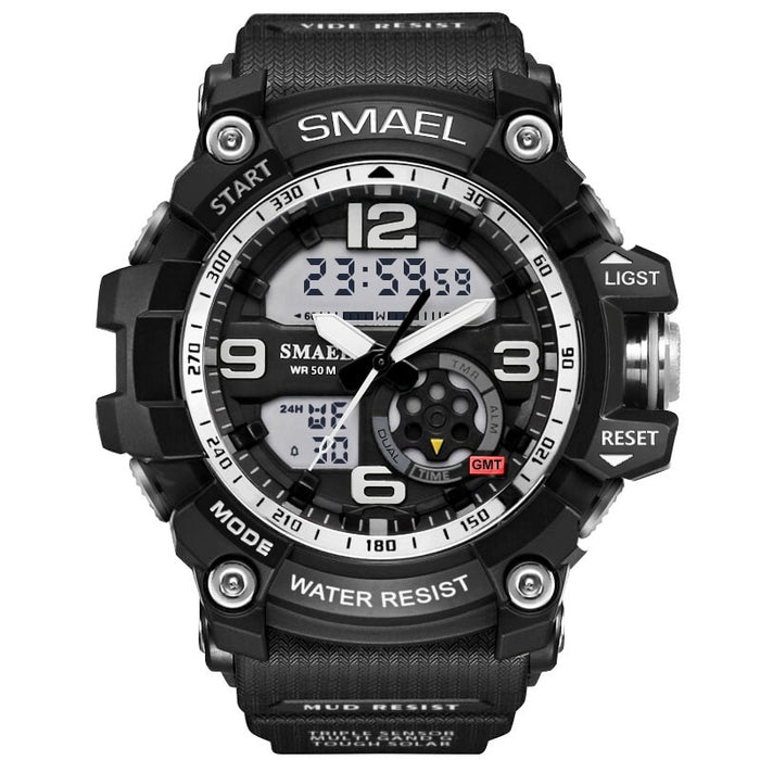 Reloj Digital SMAEL 1617B para hombre, relojes deportivos de cuarzo súper geniales para hombre, reloj de pulsera militar LED de marca de lujo para hombre xfcs