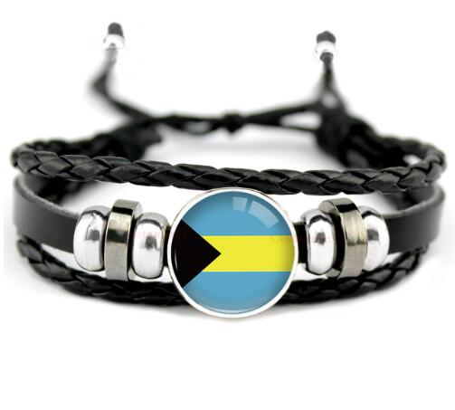 Country Flags Leather Bracelets