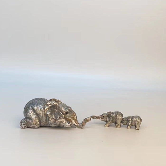 Artesanías de resina Amor de madre Elefante Resina Regalo del día de la madre Adornos decorativos