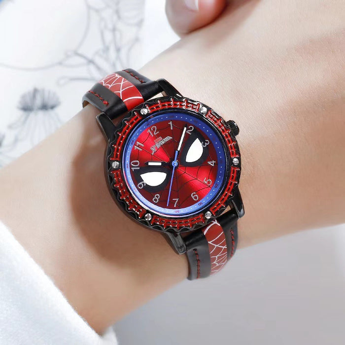 Reloj creativo de alta calidad del anime del estudiante del muchacho de la historieta de Marvel Spiderman