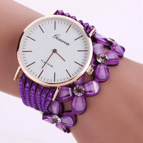 Reloj de pulsera para mujer Reloj de pulsera con diamantes de cristal