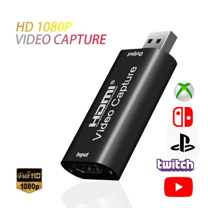 eThings USB 2.0 HD Video Capture Card Video Capture Usb To Hdmi Game Live Capture Device - eZthings USA WE SORT ALL THE CRAZIEST GADGETS, GIZMOS, TOYS & TECHNOLOGY, SO YOU DON'T HAVE TO.