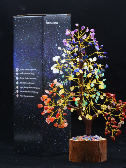 Árbol de cristal de gran venta, árbol de la fortuna, artesanías para el hogar, escritorio, decoraciones de piedra que buscan fortuna