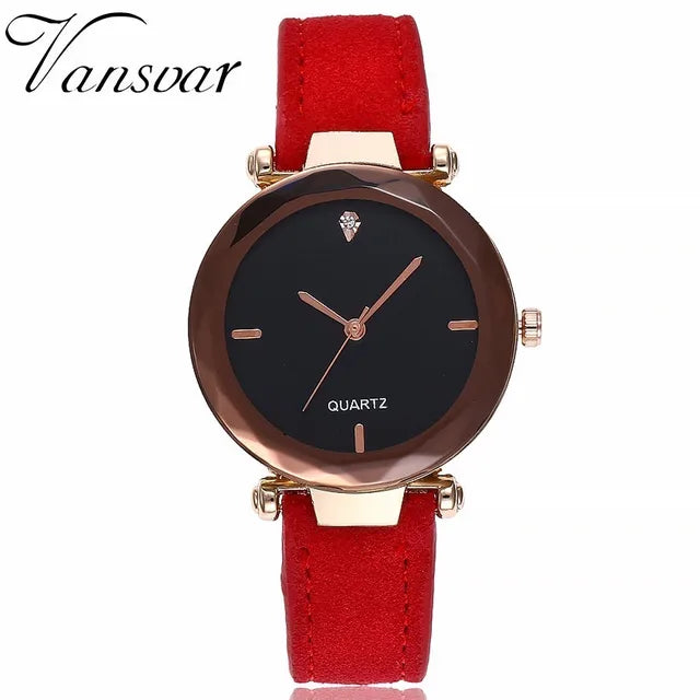 Reloj de cuarzo de cuero para mujer, gran oferta, relojes de pulsera analógicos simples, reloj femenino 