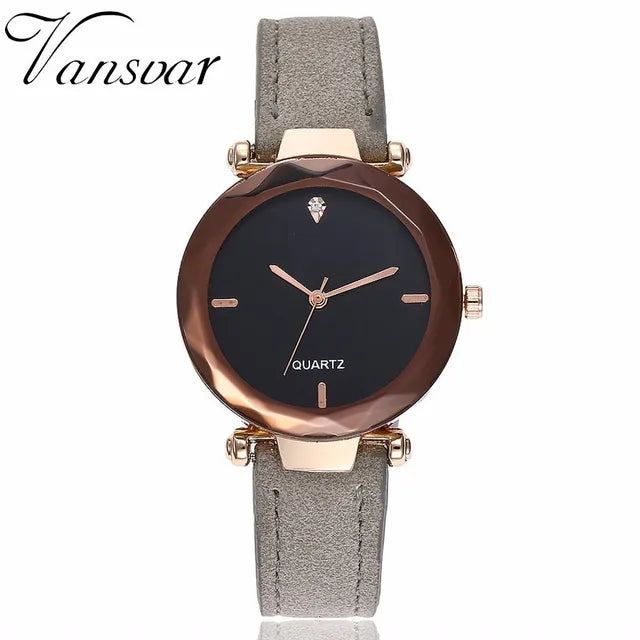 Reloj de cuarzo de cuero para mujer, gran oferta, relojes de pulsera analógicos simples, reloj femenino 