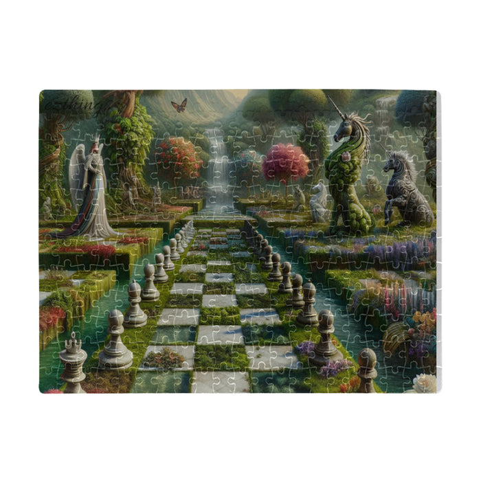 The sophistication of the Garden of Chess Fan Club Case A3 Size Jigsaw Puzzle (Set of 252 Pieces)