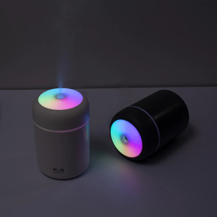 Portable 300ml Humidifier USB Ultrasonic Dazzle Cup Aroma Diffuser Cool Mist Maker Air Humidifier Purifier with Romantic Light