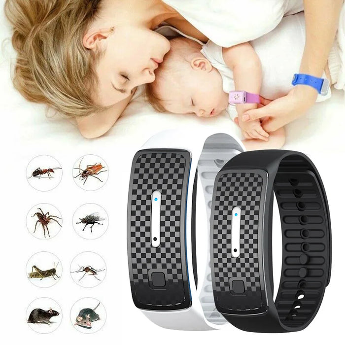 Pulsera repelente de mosquitos electrónica M30, reloj portátil, pulsera repelente de plagas de insectos física ultrasónica, envío directo al aire libre