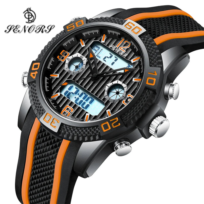 Reloj Digital Senors, reloj Digital de lujo superior, relojes deportivos para hombres, reloj de pulsera LED electrónico para hombres, reloj 