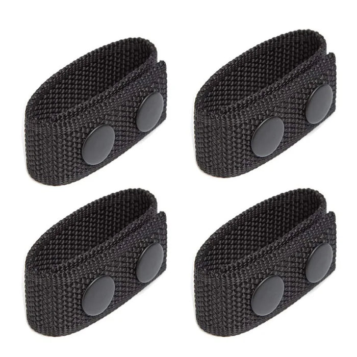 4Pcs/Set Tactical Belt Buckle Police Military Accessory Double Snaps Nylon Tactical Belt Loop Holder Keeper