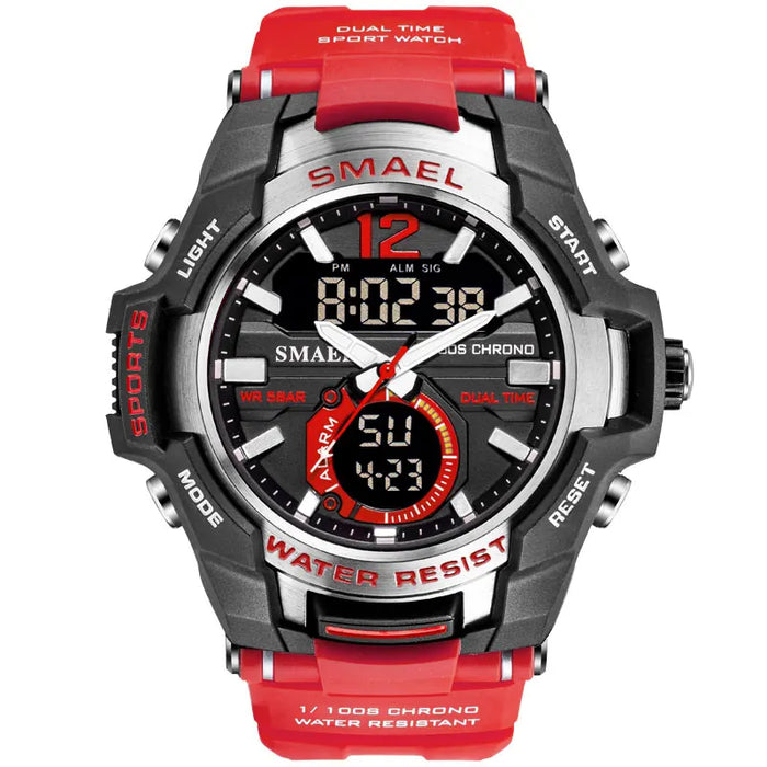 Relojes para hombre, reloj deportivo SMAEL, resistente al agua, 50M, reloj de pulsera, reloj Masculino Militar 1805, reloj para hombre, reloj Digital Militar del ejército 