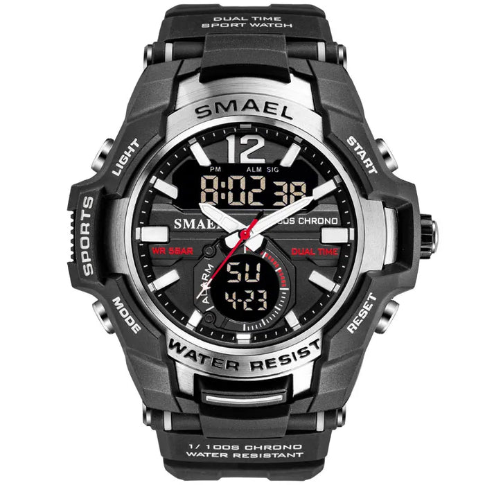 Relojes para hombre, reloj deportivo SMAEL, resistente al agua, 50M, reloj de pulsera, reloj Masculino Militar 1805, reloj para hombre, reloj Digital Militar del ejército 