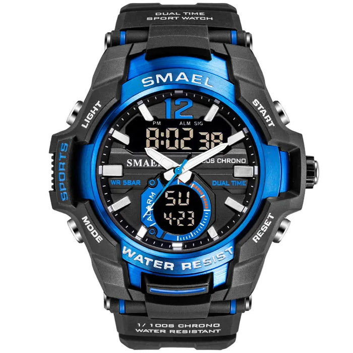 Relojes para hombre, reloj deportivo SMAEL, resistente al agua, 50M, reloj de pulsera, reloj Masculino Militar 1805, reloj para hombre, reloj Digital Militar del ejército 