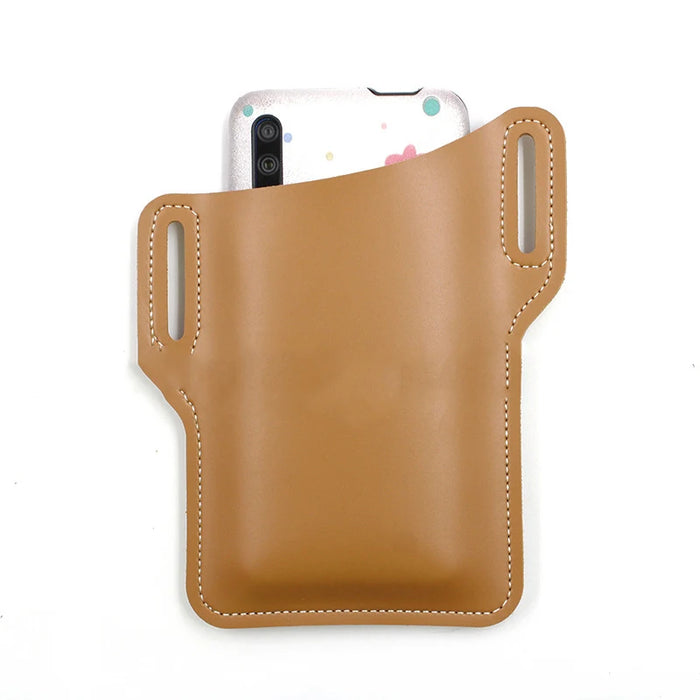 Funda con Clip para cinturón para teléfono móvil de 6,0 pulgadas, riñonera, fundas de cuero PU, accesorios, Mini bolsas 