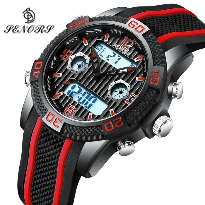 Reloj Digital Senors, reloj Digital de lujo superior, relojes deportivos para hombres, reloj de pulsera LED electrónico para hombres, reloj 