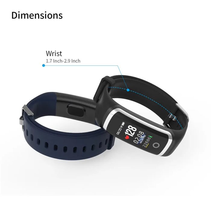 eThings Lerbyee Fitness Tracker M4 Waterproof IP67 Blood Pressure Smart Bracelet Bluetooth Call Reminder Sport Wristband for iOS Android