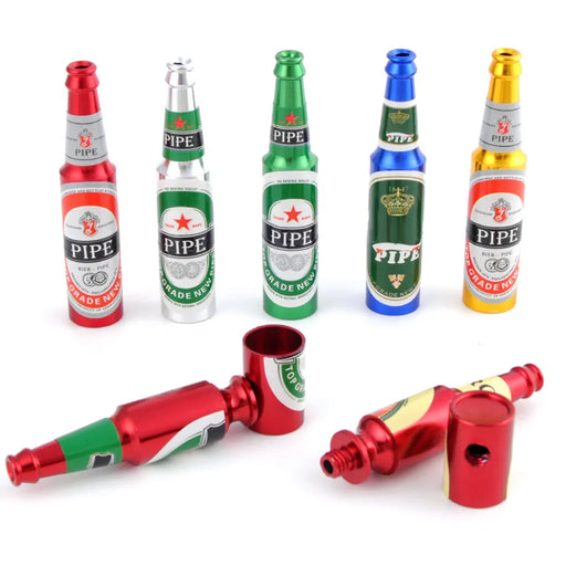 eThings New Design Mini Beer Smoking Metal Herb Tobacco Pipes Portable Creative Gifts 5 Random Colors Tube Pipes Accessories - eZthings USA WE SORT ALL THE CRAZIEST GADGETS, GIZMOS, TOYS & TECHNOLOGY, SO YOU DON'T HAVE TO.