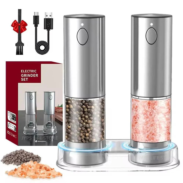 Rechargeable Electric Pepper Grinder – Adjustable Spice Mill