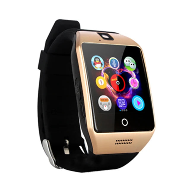 eThings  Bluetooth Smart Watch Q18 With Camera Facebook Whatsapp Twitter Sync SMS Smartwatch Support SIM TF Card For IOS Android