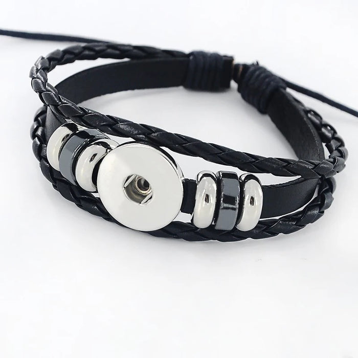 12 Constellations Leather Zodiac Sign with beads Bangle Bracelets For Men Boys Jewelry Travel Accessories Gifts