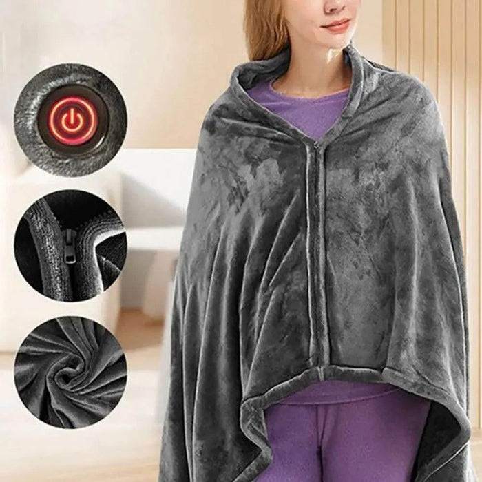 USB Electric Heated Throw Blanket