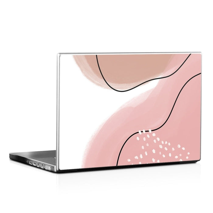 Abstract Pink and Brown - Laptop Lid Skin