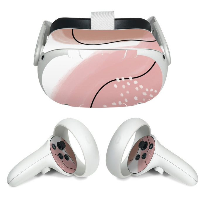 Abstract Pink and Brown - Meta Quest 2 Skin