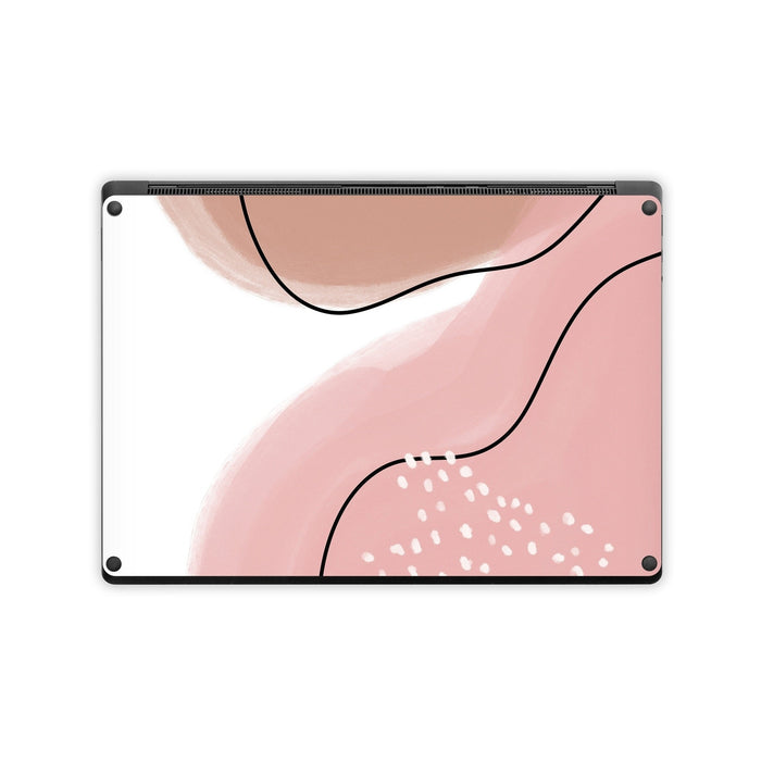 Abstract Pink and Brown - Microsoft Surface Laptop Skin