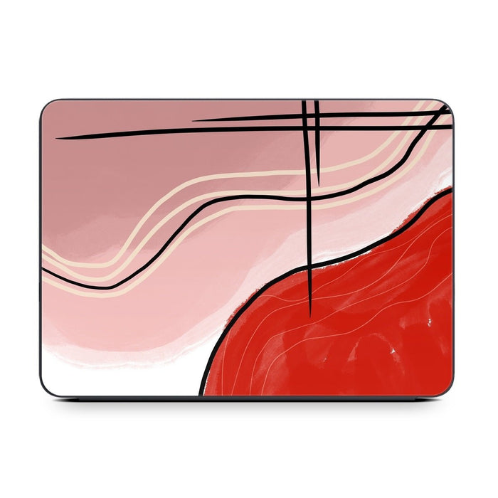 Abstract Red - Apple Smart Keyboard Folio Skin