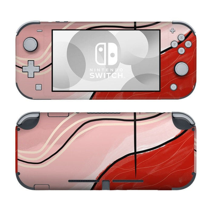 Abstract Red - Nintendo Switch Lite Skin