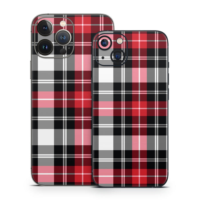 Red Plaid - Apple iPhone 13 Skin